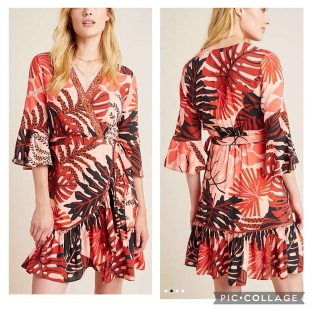 Farm Rio For Anthropologie Bruxelles Mini Dress